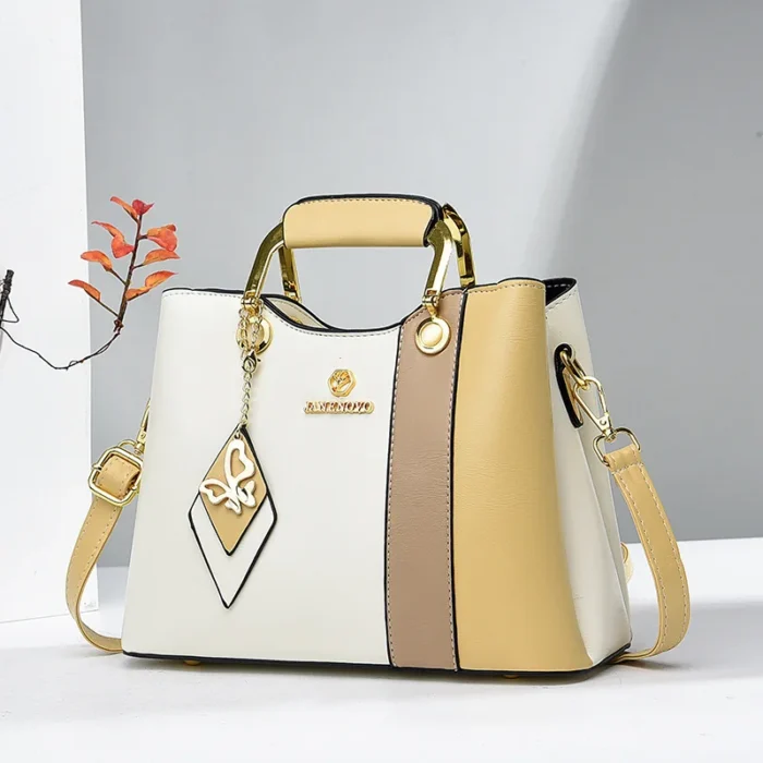 kf S577bd0eec4aa4460852435a3c8940fddc 2024 Spliced Leather Large Capacity Woman Handbag Designer Shoulder Bag Fashion Casual Tote Bag Luxury Designer