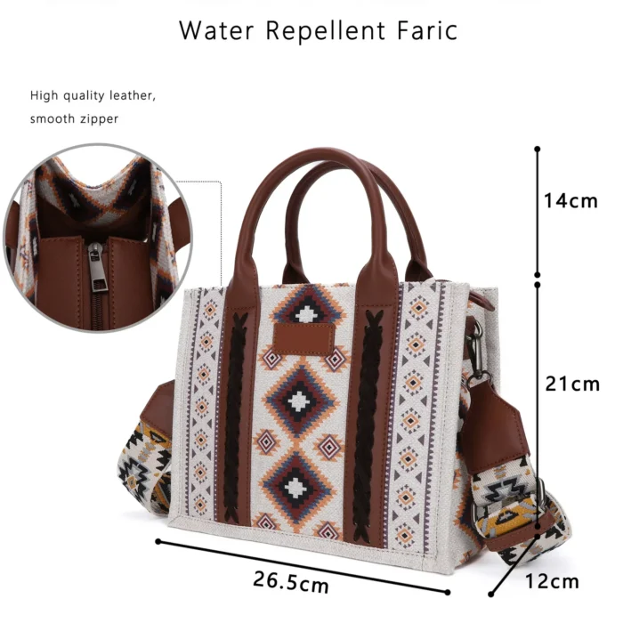 kf S61b5eea984c74a7c87770556fcd7283bP Women Handbags Western Wallet Female Shoulder Bohemian Aztec Shoulder Bag Shopping Tote Bag Large Capacity Travel