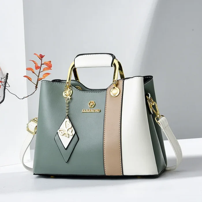 kf Se799e261ba484ac59d09dde09a8c0b8fe 2024 Spliced Leather Large Capacity Woman Handbag Designer Shoulder Bag Fashion Casual Tote Bag Luxury Designer