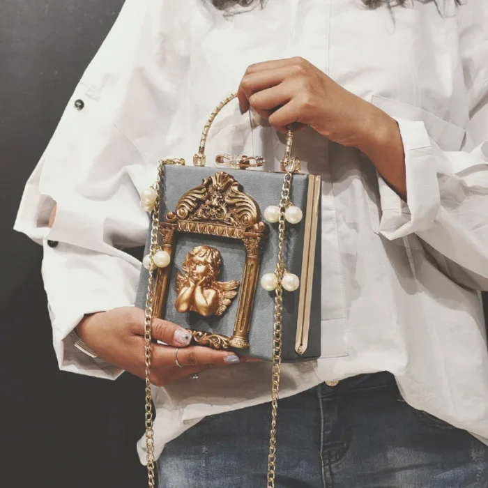 kf Sf0ea6b800ceb4146b191945116311b37W Luxury Angel Female Handbags Fashion Pearl Women Bag Cross Body Brand Leather Women Shoulder Bag Ladies