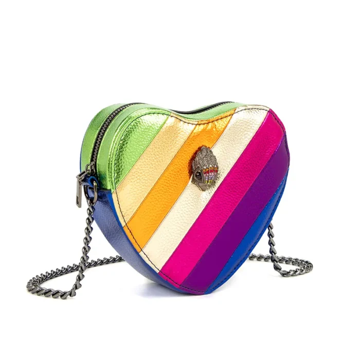 kf Sff7843ee6ce1488982bfce90c0f82cdb3 KURT GEIGER LONDON Eagle Head Shoulder Bag Contrast Rainbow Splice Crossbody Bag New Brand Designer Handbag