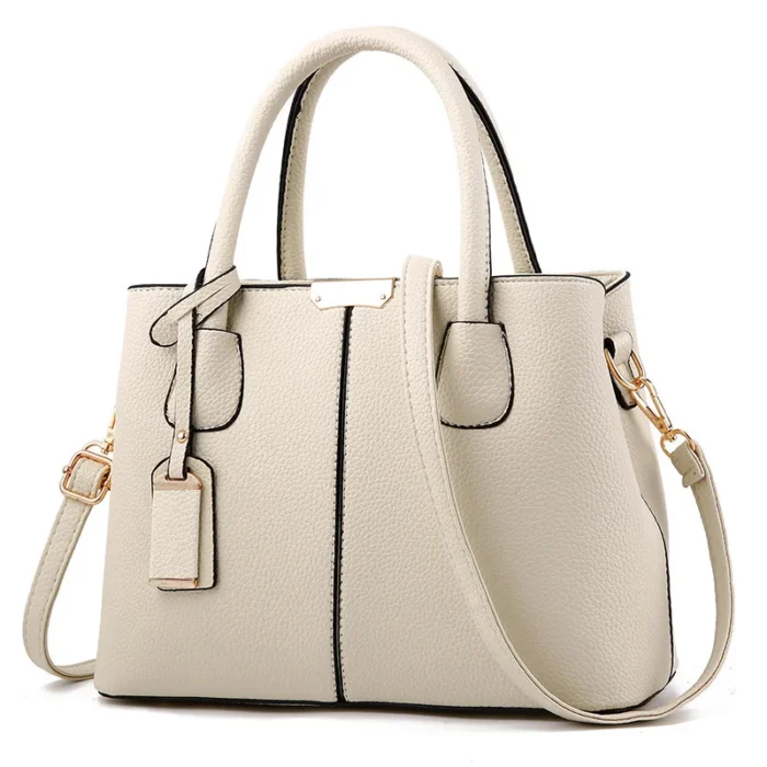 Aurstyle Women PU Leather Handbags Ladies Large Tote Bag Female Square Shoulder Bag