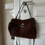 Luxury Women Bags Genuine Leather Brown Suede Women Handbags