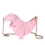 Dinosaur Design Rivets Women's Purses and Handbags Shoulder Chain Bag